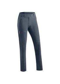 Outdoorhose Maier Sports "Lulaka Loop", Damen, Gr. 40, Normalgr&ouml;&szlig;en, blau (graublau), 100% Polyester, Hosen Outdoorhose, Damen Wanderhose, atmungsaktive Funktionshose, Regular Fit