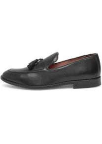 Loafer Henry Stevens "Wallace TL", Herren, Gr. 42, schwarz, Kalbsleder, Schuhe Loafer