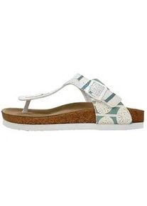 Zehentrenner DOGO "Lila Zehentrenner Dandelion Damen Sandalen", Damen, Gr. 39, Normalschaft, beige (natur), Lederimitat, Schuhe Zehentrenner, Handgefertigt