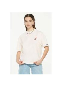 Rundhalsshirt Harlem Soul, Damen, Gr. XXL, beige (nature), Single Jersey, Material: 100% Baumwolle, bedruckt, regular fit normal, Rundhals, eingesetzt gerader Abschluss, Shirts Rundhalsshirt, aus Baumwolle