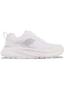Sneaker Lotto, Damen, Gr. 38, wei&szlig; (wei&szlig;, leuchtendesgrau), Kunstfaser, Synthetik, unifarben, Schuhe Sneaker, - extra leicht & bequem