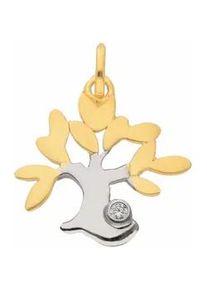 Adelia&acute;s Kettenanh&auml;nger ADELIA ́S "Damen 333 Gold Anh&auml;nger Lebensbaum mit Zirkonia", gold, Schmuckanh&auml;nger, Damen, Gold, Kettenanh&auml;nger, mit Zirkonia f&uuml;r Damen