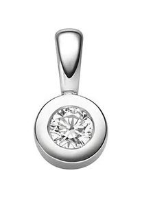 Adelia&acute;s Kettenanh&auml;nger ADELIA ́S "Damen 585 Wei&szlig;gold Anh&auml;nger mit Diamant Brillant &Oslash; 6 mm", silber, Schmuckanh&auml;nger, Damen, 0,2 VVS = sehr sehr kleine Einschl&uuml;sse, Diamanten Gold Wei&szlig;gold 585, Diamanten, Gold, Wei&szlig;gold 585, Kettenanh&auml;nger, mit Diamant / Brillant f&uuml;r Damen