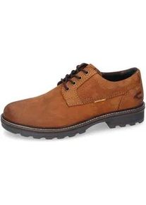 Schn&uuml;rschuh Camel Active, Herren, Gr. 43, braun (cognac), Nubukleder, Schuhe Schn&uuml;rschuh, Trachtenschuh, Freizeitschuh mit gepolsterter Innensohle