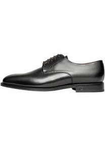 Schn&uuml;rschuh Henry Stevens "Winston PD Businessschuh", Herren, Gr. 41, schwarz, Kalbsleder, Schuhe Schn&uuml;rschuh, Herren Halbschuhe Leder handgefertigt, Anzugschuhe