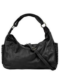 Henkeltasche Samantha Look, Damen, Gr. B/H/T: 35cm x 30cm x 12cm onesize, schwarz, Leder, vintage, Taschen, echt Leder, Made in Italy