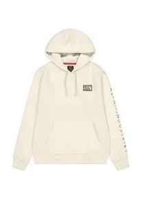 Hoodie Alpha Industries "Camo Sleeve Hoodie", Herren, Gr. XXL, wei&szlig; (vintage wei&szlig;), Obermaterial: 80% Baumwolle, 20% Polyester, regular fit, Sweatshirts Hoodie