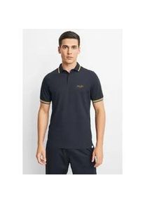Jack & Jones Poloshirt JACK & JONES "JORTEN POLO SS BMUSS25", Herren, Gr. XS, navy blazer detail:melange, Jersey, Obermaterial: 50% Baumwolle, 50% Polyester, meliert, regular fit normal, Shirts