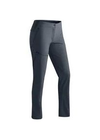 Outdoorhose Maier Sports "Inara slim Vario", Damen, Gr. 44, Normalgr&ouml;&szlig;en, grau, 90% Polyamid, 10% Elasthan, Hosen Outdoorhose, Damen Wanderhose, Funktionshose mit Variobund und 4 Taschen, Slim Fit