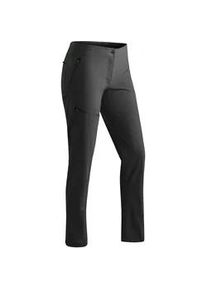 Outdoorhose Maier Sports "Inara slim Vario", Damen, Gr. 46, Normalgr&ouml;&szlig;en, schwarz, 90% Polyamid, 10% Elasthan, Hosen Outdoorhose, Damen Wanderhose, Funktionshose mit Variobund und 4 Taschen, Slim Fit