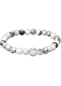 Armband Liebeskind Berlin "Schmuck Geschenk Armkette Zugarmband", grau (edelstahlfarben, grau, wei&szlig;, grau, wei&szlig;), Armb&auml;nder, Damen, 17cm, Edelstahl Polyurethan, Edelstahl, Polyurethan, Armband, mit Edelsteinen