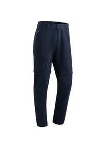 Outdoorhose Maier Sports "Tajo Zip Loop", Herren, Gr. 30, Kurzgr&ouml;&szlig;en, blau (dunkelblau), 100% Polyester, Hosen Outdoorhose, Herren Wanderhose, Zip-Off Funktionshose, 4 Taschen, Regular Fit
