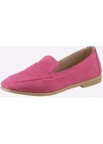 Slipper Andrea Conti, Damen, Gr. 39, pink, Leder, Nubukleder, Rindsleder, Schuhe Slipper