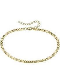 Fu&szlig;kette "Schmuck Geschenk Silber 925 Panzerfusskettechen", gold (gelbgoldfarben), ANISTON JEWELRY & WATCHES, Fu&szlig;ketten, Damen, Silber 925 (Sterlingsilber)