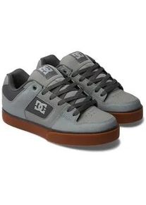 Sneaker DC Shoes "Pure", Herren, Gr. 9,5(42,5), grau (carbon, gum), Obermaterial:55, 4% Leder, 44, 6% Synthetik;, Schuhe Sneaker