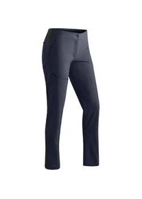 Outdoorhose Maier Sports "Inara slim Vario", Damen, Gr. 44, Normalgr&ouml;&szlig;en, blau (dunkelblau), 90% Polyamid, 10% Elasthan, Hosen Outdoorhose, Damen Wanderhose, Funktionshose mit Variobund und 4 Taschen, Slim Fit