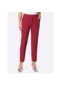 Webhose Lady, Damen, Gr. 42, Normalgr&ouml;&szlig;en, rot (kirsche), 77% Polyester, 20% Viskose, 3% Elasthan, unifarben, Hosen