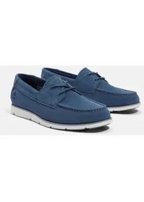 Sneaker Timberland "GRAFTON BAY LACE UP SHOE", Herren, Gr. 41, dk blu suede, Leder, Schuhe Sneaker