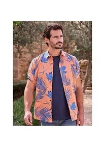 Kurzarmhemd Lerros "Kurz&auml;rmeliges Herrenhemd, Hawaiian-Style", Herren, Gr. M, Normalgr&ouml;&szlig;en, pale papaya, 100% Baumwolle, Hemden