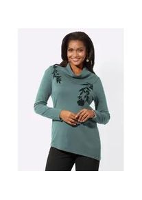 Rollkragenpullover Lady "Pullover", Damen, Gr. 42, gr&uuml;n (jade), 50% Viskose, 28% Polyester, 22% Polyamid, unifarben, Pullover Rollkragenpullover