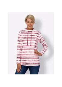 Langarmshirt Classic Basics "Langarm-Shirt", Damen, Gr. 48, beige (hortensie, ecru, bedruckt), 100% Baumwolle, gemustert, gestreift, mehrfarbig, meliert, Rundhals, Shirts Langarmshirt