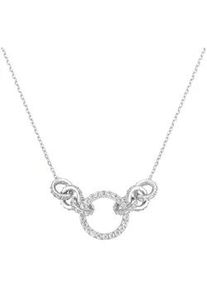 Collier "mit Zirkonia, Silber 925", silber, Giorgio Martello MILANO, Halsketten, Damen, 45cm, Silber 925 (Sterlingsilber), Collier