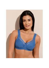 Anita Entlastungs-BH, Damen, Gr. 110, Cup F, blau (mittelblau), 85% Polyamid, 15% Elasthan, BHs Entlastungs-BH