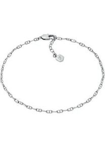 Fu&szlig;kette Fossil "Schmuck Metall K&ouml;rperschmuck HERITAGE", grau (metallfarben), Fu&szlig;ketten, Damen, Metall