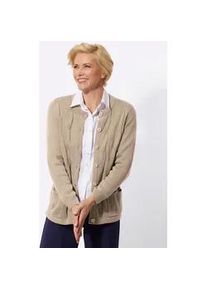 Classic Dog Strickjacke CLASSIC, Damen, Gr. 54, beige (sesam), 100% Polyacryl, unifarben, Strickjacken Strickjacke