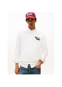 Tommy Hilfiger Sweatshirt TOMMY JEANS "TJM REG STACK CREW EXT", Herren, Gr. 3XL, beige (ecru), Sweatware, Obermaterial: 100% Baumwolle, regular fit normal, Rundhals, eingesetzt B&uuml;ndchen, Sweatshirts Sweatshirt, Mit Rundhalsausschnitt