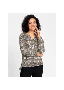 Print-Shirt Inspirationen "Druck-Shirt", Damen, Gr. 44, champagner, schilf, bedruckt, 50% Baumwolle, 50% Modal, Paisley, bedruckt, gemustert, mehrfarbig, Rundhals, Shirts