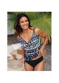 B&uuml;gel-Tankini Sunflair, Damen, Gr. 40, Cup D, schwarz-wei&szlig; (schwarz, wei&szlig;, bedruckt), Elasthan, Polyamid, Bikini-Sets
