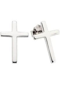 Paar Ohrstecker "Schmuck Geschenk Silber 925 Silberohrstecker Kreuz", silber (silberfarben), ANISTON JEWELRY & WATCHES, Ohrringe, Damen, Silber 925 (Sterlingsilber)