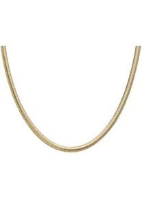 Kette ohne Anh&auml;nger Skagen "Schmuck Geschenk Edelstahl MODERNE STAK", gold (gelbgoldfarben), Halsketten, Damen, Edelstahl, L: 45,5 B: 3mm, B:3mm