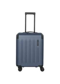 Hartschalen-Trolley Travelite "DYNAMIIC, verschiedene Gr&ouml;&szlig;en und Farben", Gr. B/H/T: 40cm x 55cm x 20cm 37 l, blau (denimblau), ABS, unifarben mit Farbeins&auml;tzen, Koffer, Hartschalen-Koffer auch in XL ABS Volumenerweiterung bei S+/M/L