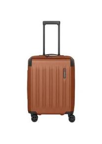 Hartschalen-Trolley Travelite "DYNAMIIC, verschiedene Gr&ouml;&szlig;en und Farben", Gr. B/H/T: 40cm x 55cm x 23cm 43 l, rosa (kupfer), ABS, unifarben mit Farbeins&auml;tzen, Koffer, Hartschalen-Koffer auch in XL ABS Volumenerweiterung bei S+/M/L