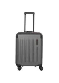 Hartschalen-Trolley Travelite "DYNAMIIC, verschiedene Gr&ouml;&szlig;en und Farben", Gr. B/H/T: 40cm x 55cm x 20cm 37 l, grau (anthrazit), ABS, unifarben mit Farbeins&auml;tzen, Koffer, Hartschalen-Koffer auch in XL ABS Volumenerweiterung bei S+/M/L