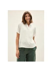 Hemdbluse Cecil, Damen, Gr. XL (44), wei&szlig; (vanillewei&szlig;), Obermaterial: 75% Viskose, 25% Polyester, Strukturmuster, regular fit taillenbedeckt, Blusen Hemdbluse, mit leichtem Struktur Muster