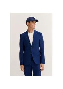 Anzugsakko Bugatti "Mix & Match", Herren, Gr. 58, blau (360, blau), 75% Wolle, 22% Polyester, 3% Elasthan, unifarben, normal, Manschette, Sakkos, Modern Fit