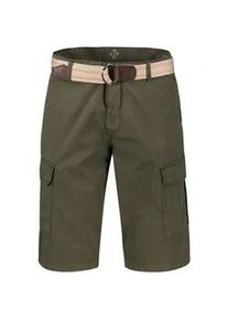 Bermudas Lerros "Cargo-Bermuda mit G&uuml;rtel", Herren, Gr. 31, gr&uuml;n (aged olive), 100% Baumwolle, Hosen Bermudas