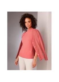 Cardigan CREATION L PREMIUM, Damen, Gr. 40, orange (koralle, meliert), 80% Schurwolle, 20% Kaschmir, meliert, unifarben, Strickjacken