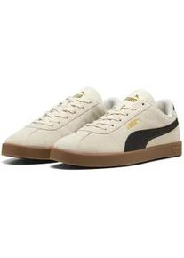 Sneaker Puma "Puma Club II Sneakers Erwachsene", Damen, Gr. 42.5, wei&szlig; (alpine snow schwarz gold wei&szlig;), Obermaterial: Textil, Synthetik, Kuhleder, Leder; Futter: Textil; Innensohle: Textil; Laufsohle: Gummi, Schuhe Sneaker