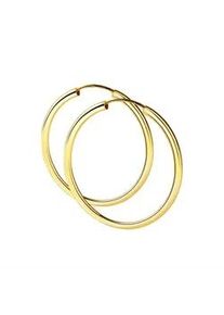 Paar Creolen Vivance "925/- Sterling Silber vergoldet 50mm", gelb, Ohrringe, Damen, one-size, Silber 925 (Sterlingsilber)