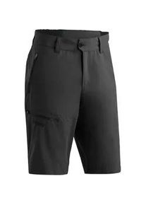 Outdoorhose Maier Sports "Nil Short Loop", Herren, Gr. 46, Normalgr&ouml;&szlig;en, schwarz, 100% Polyester, Hosen Outdoorhose, Herren Shorts, kurze Wanderhose, Outdoorhose 4 Taschen, Regular Fit