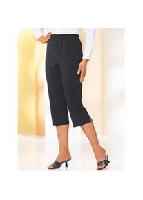 Caprihose Classic Basics, Damen, Gr. 42, Normalgr&ouml;&szlig;en, schwarz, 100% Polyester, unifarben, 3/4-L&auml;nge, Hosen Caprihose