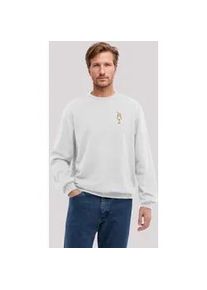 Sweatshirt F4NT4STIC "Orange Spritz Bestickt", Herren, Gr. M, wei&szlig; (off, wei&szlig;), Obermaterial: 80% Baumwolle, 20% Polyester, regular fit, Rundhals, ohne B&uuml;ndchen, Sweatshirts Sweatshirt, Premium Qualit&auml;t