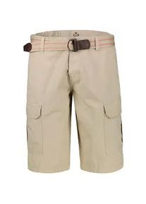Bermudas Lerros "Cargo-Bermuda mit G&uuml;rtel", Herren, Gr. 36, beige (light dune beige), 100% Baumwolle, Hosen Bermudas