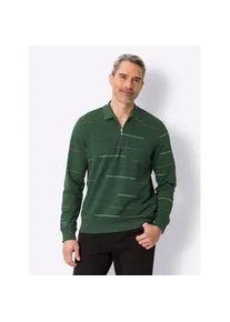 Classic Dog Sweatshirt CLASSIC, Herren, Gr. 44/46, gr&uuml;n (moos, bedruckt), 100% Baumwolle, gemustert, gestreift, mehrfarbig, Sweatshirts Sweatshirt