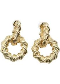 Paar Ohrstecker "Twista", Damen, gold (golden), Collezione Alessandro, Ohrringe