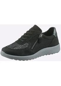 Sneaker Casual Looks, Damen, Gr. 41, schwarz, Nubukleder, Textil, Schuhe Sneaker